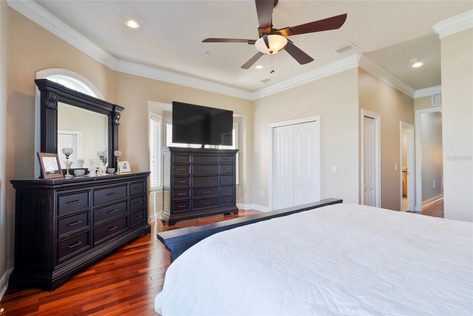 The Master Suite includes a standard closet and spacious Walk-In-Closet!