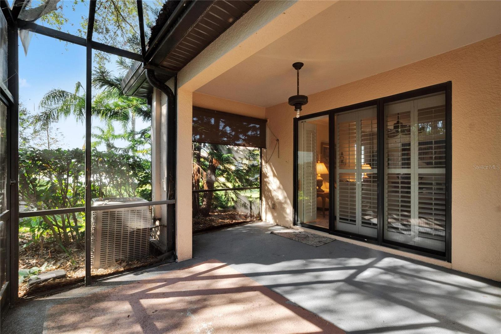 Lanai with view of sliders to Great Room