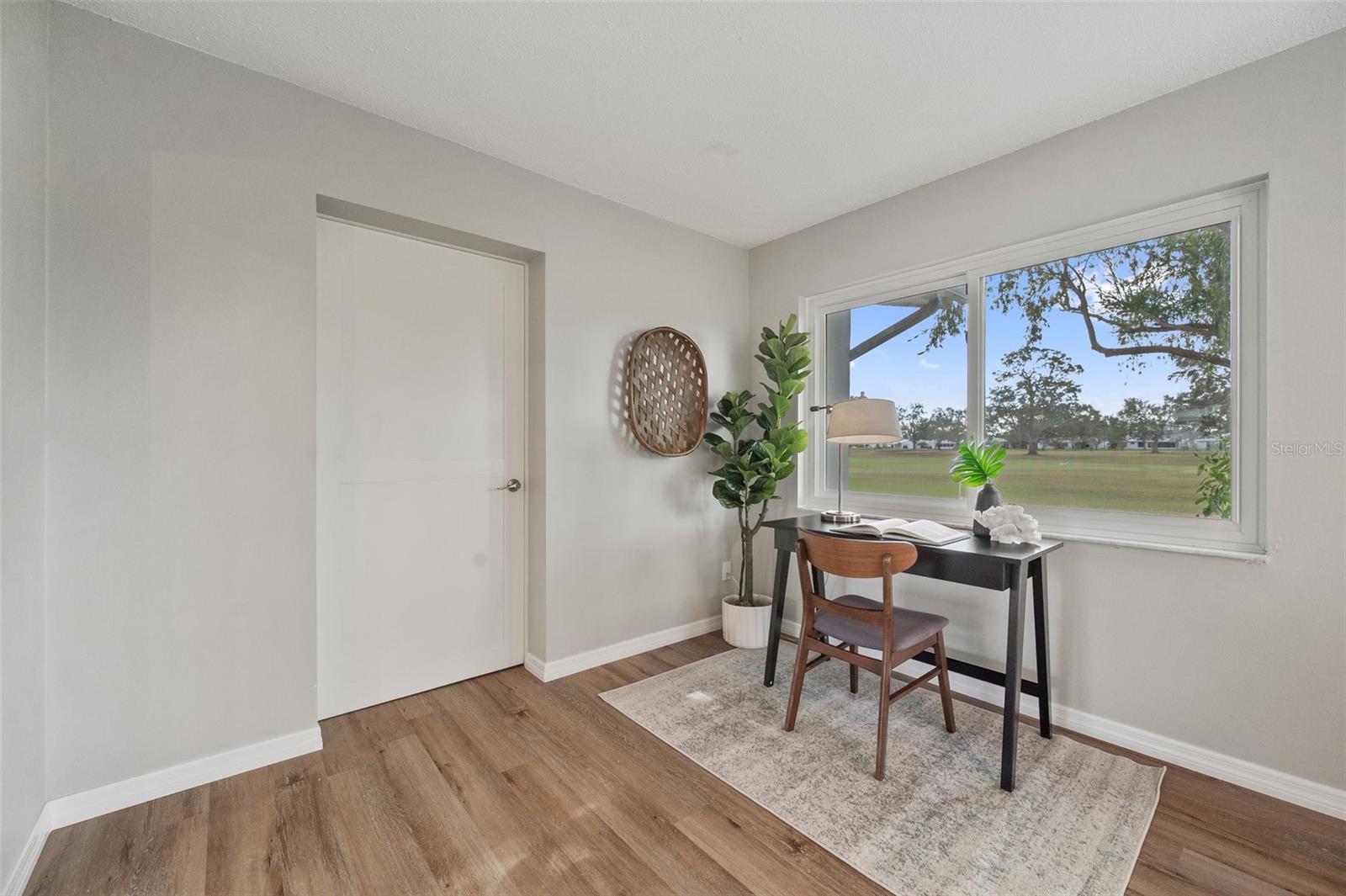 Family room door to primary bedroom