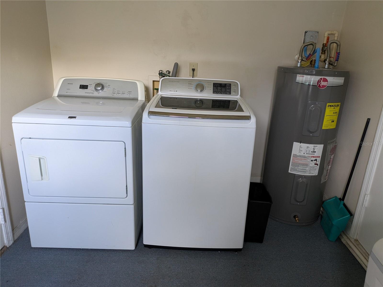 Laundry-Utility Room with plenty of storage.