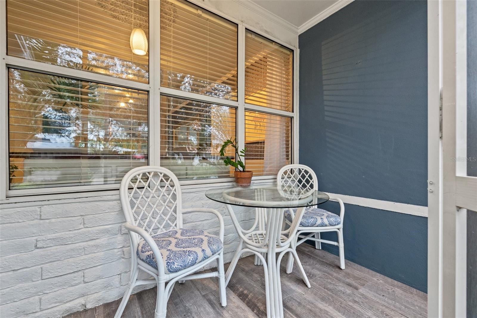 Screened front porch