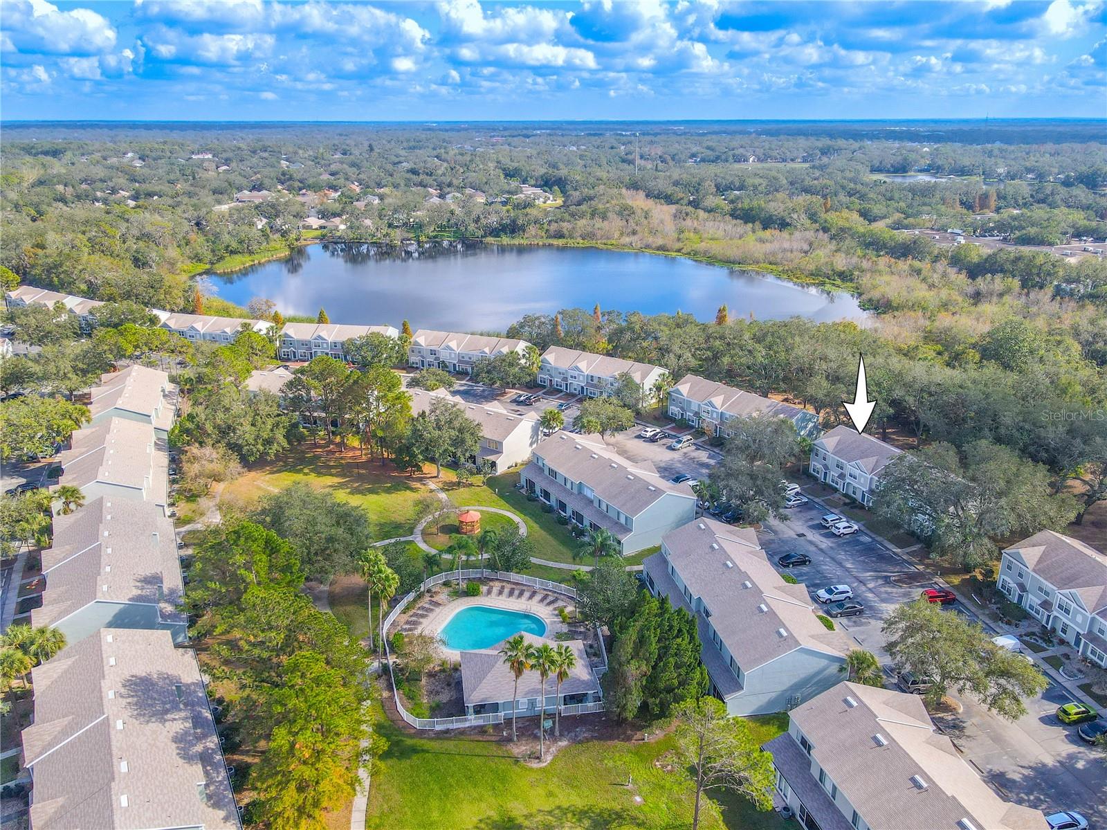 Overhead view of Townhouse.