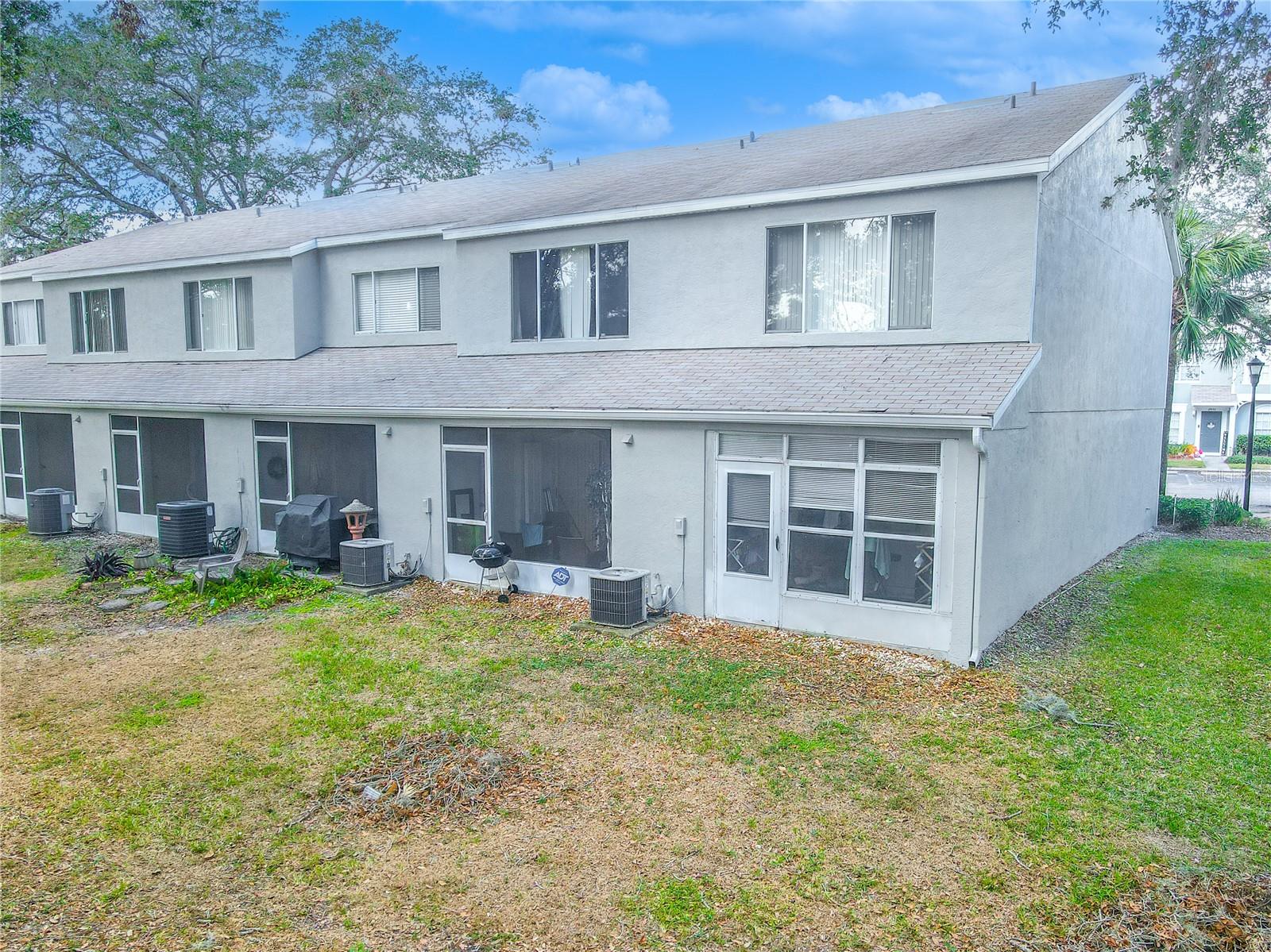 Rear View of Townhouse