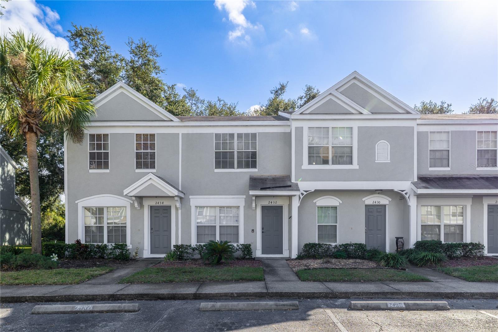 2 bedroom, 1 full bath, 1 half bath townhome with screened in porch.