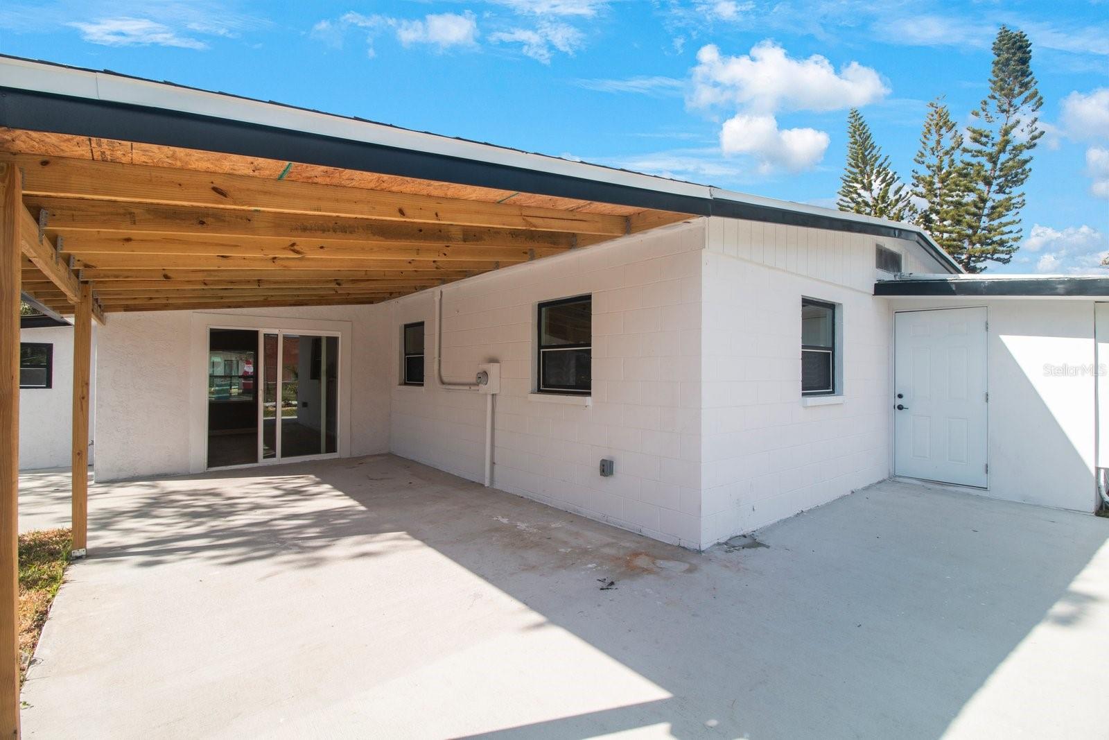 Covered patio