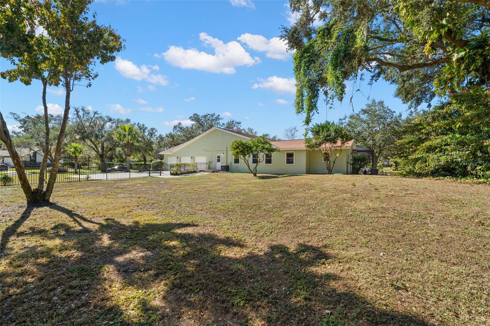 Large side yard