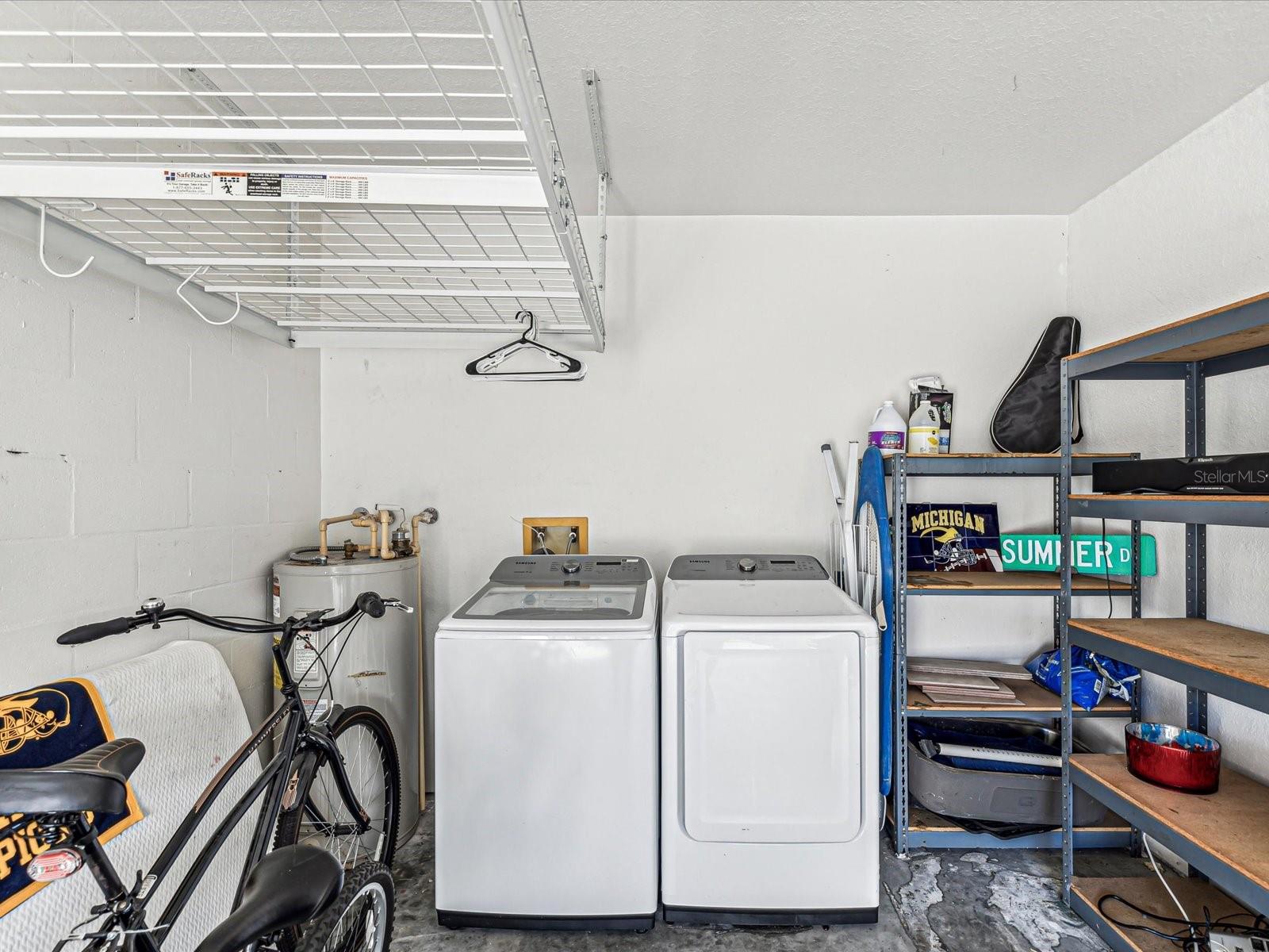 Laundry in garage