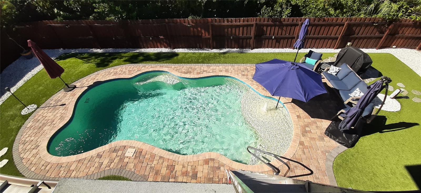 View of Pool from Widows Walk