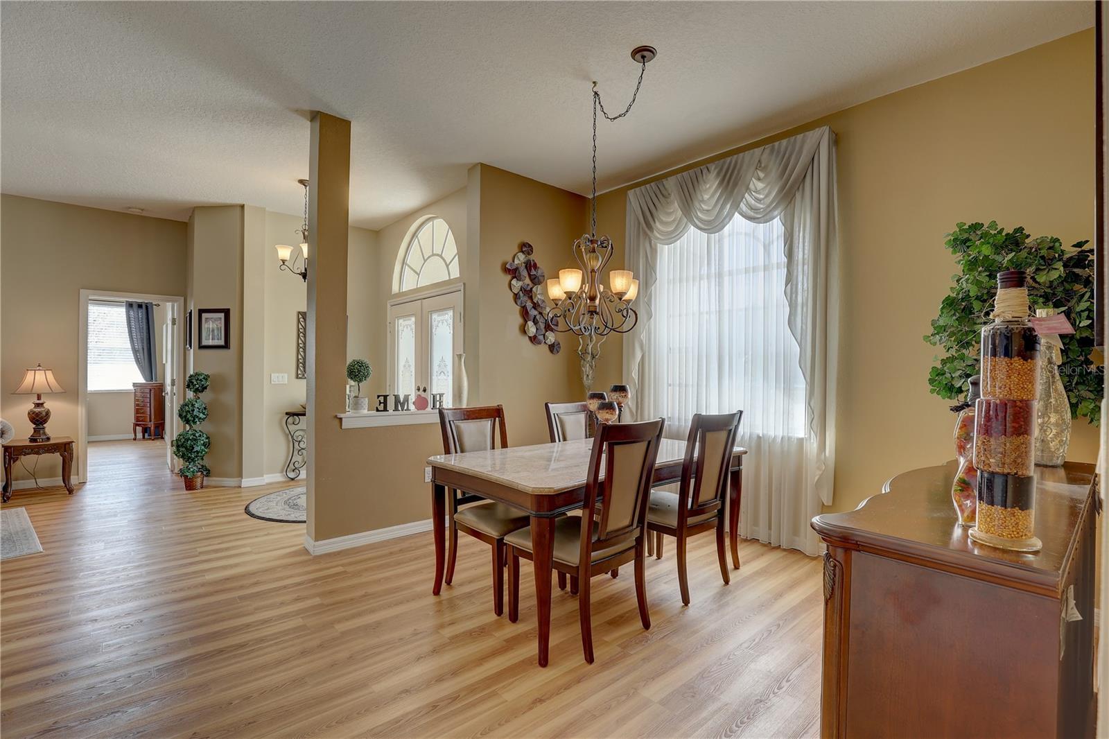 View of dining room from hallway