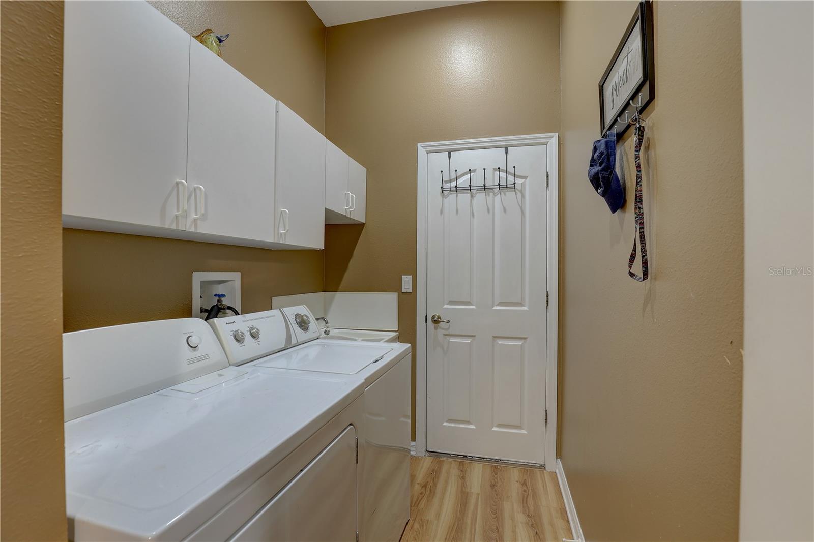 View of laundry room from hallway