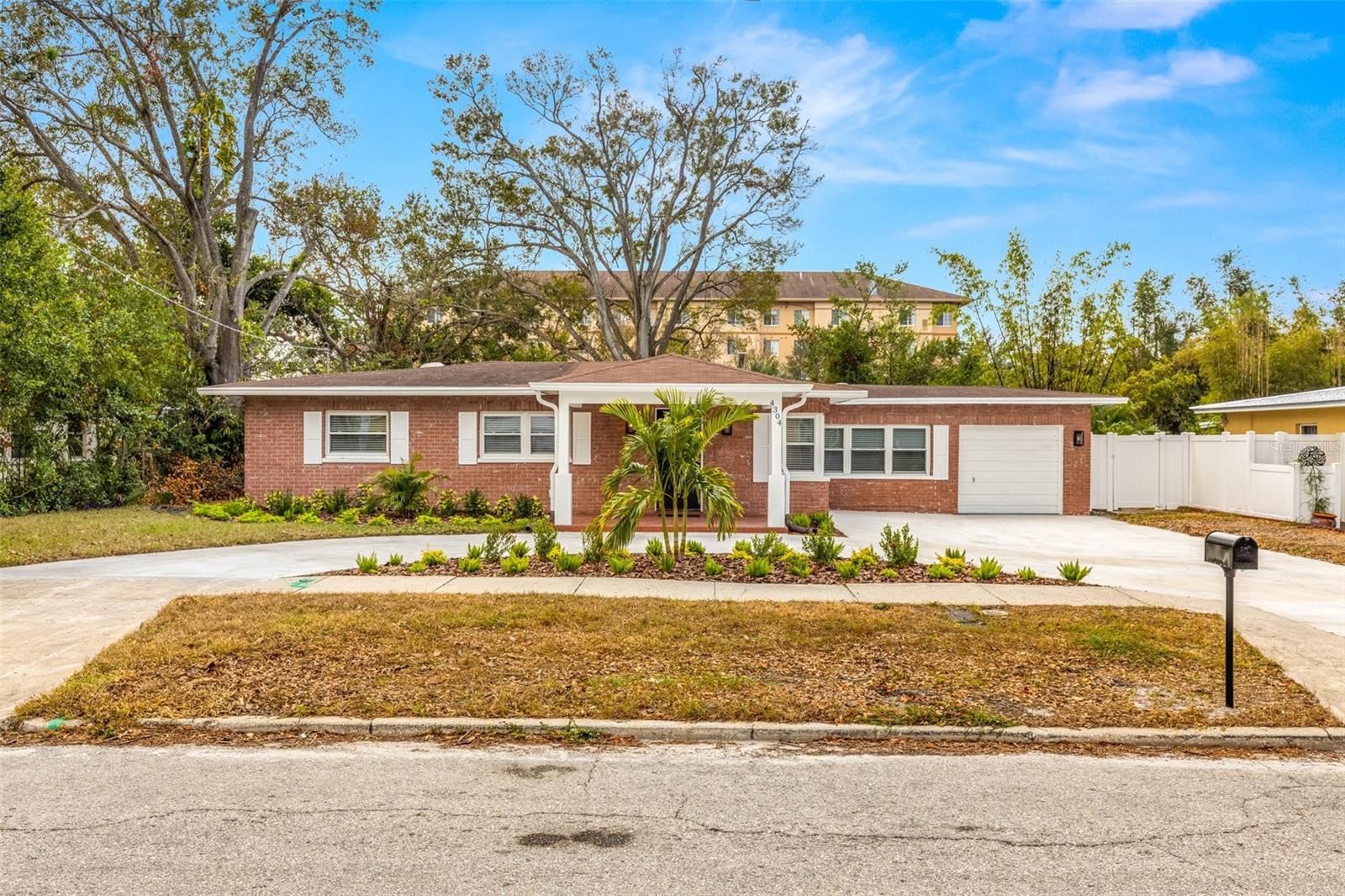 Front street view, double driveways for multiple parking and access to street