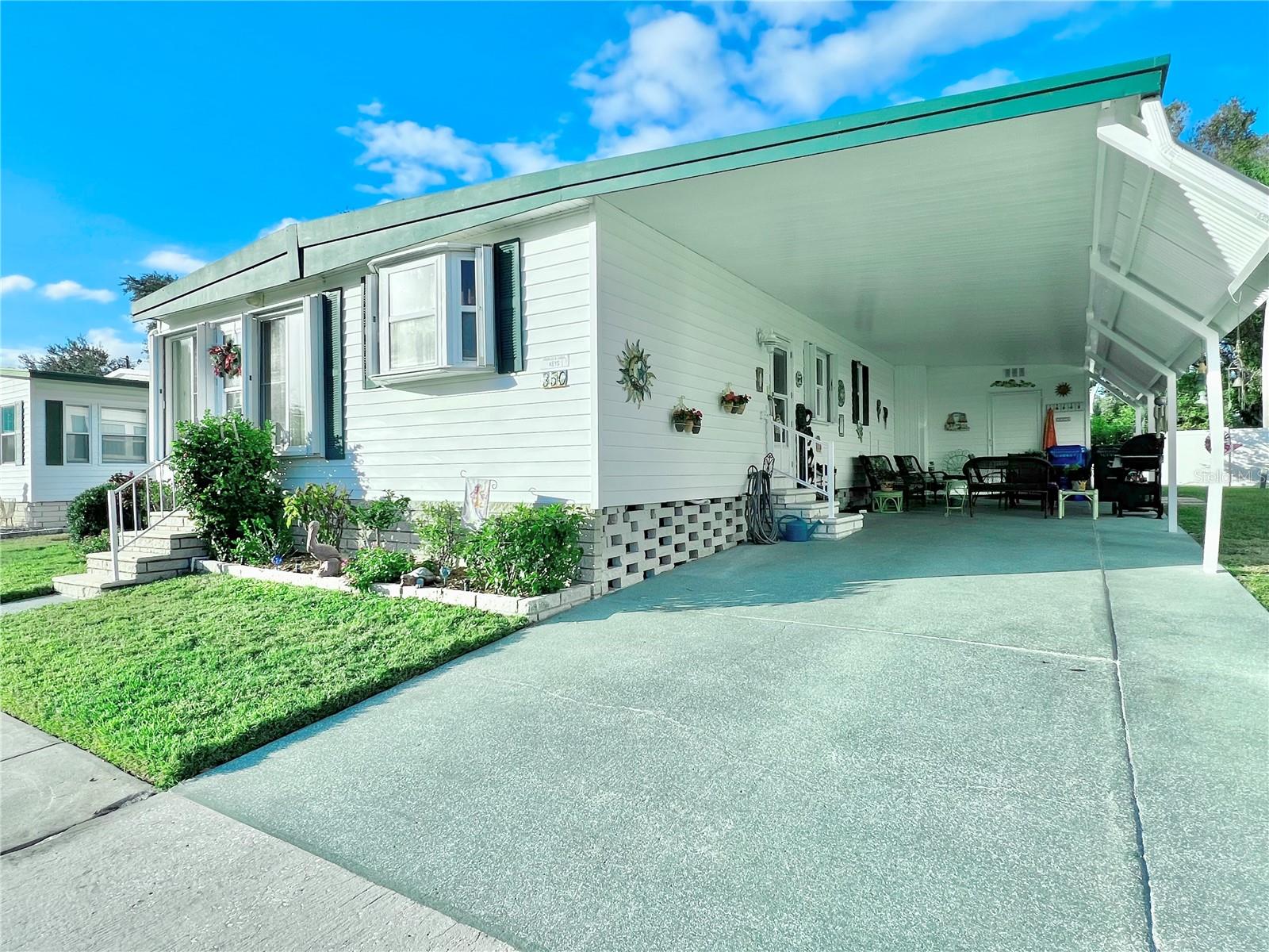 Extended carport