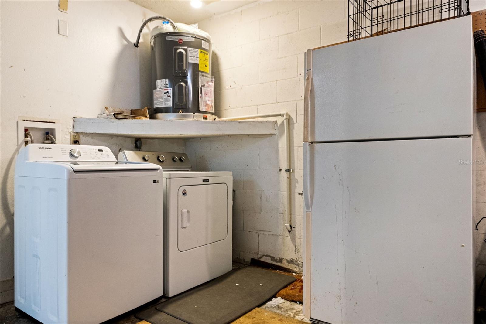 Laundry in garage