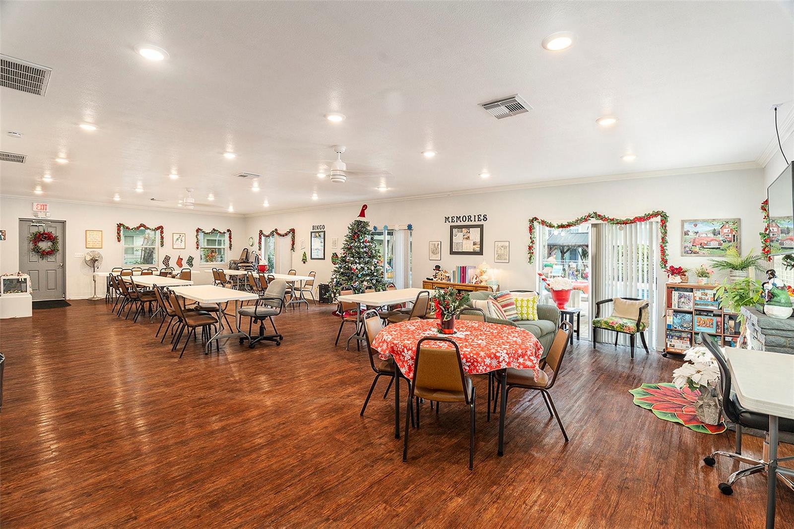 Club House Interior With Full Kitchen