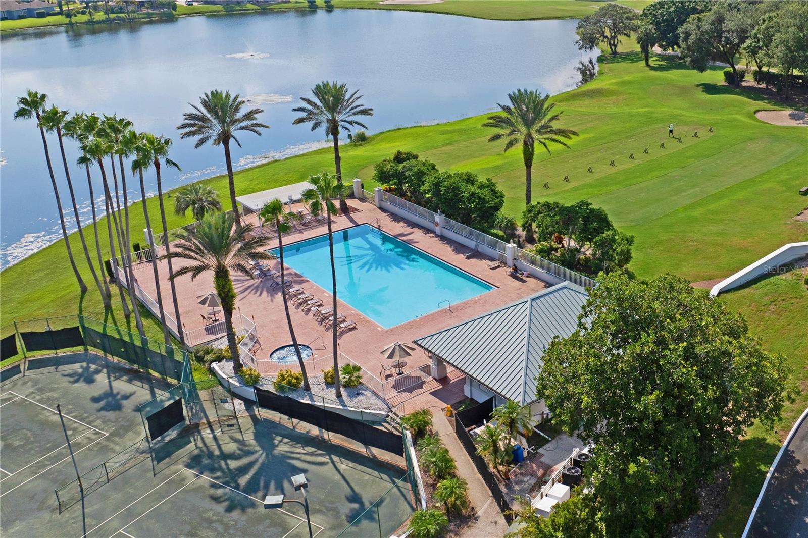 Clubhouse pool and tennis courts