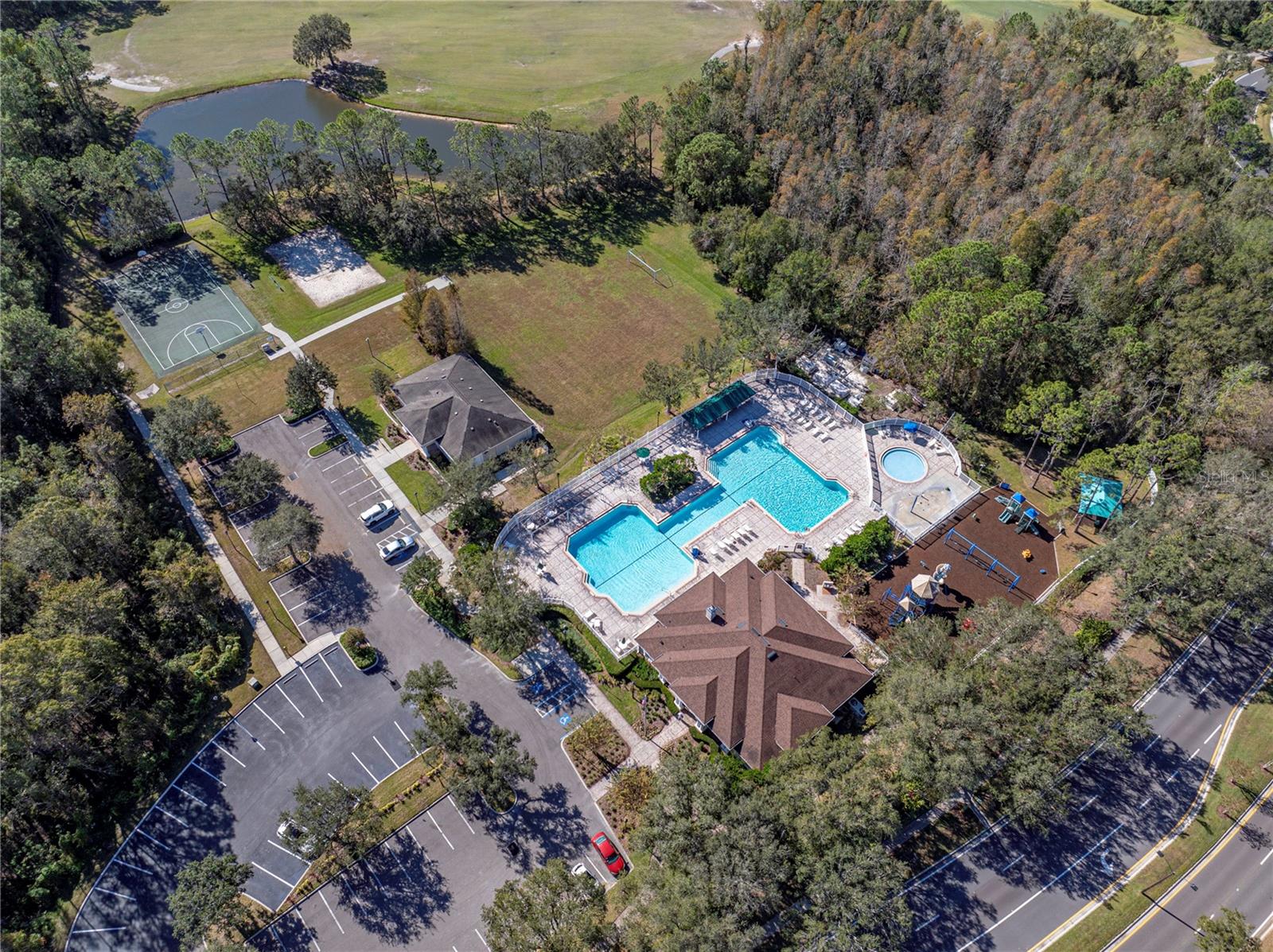 Community center with pool