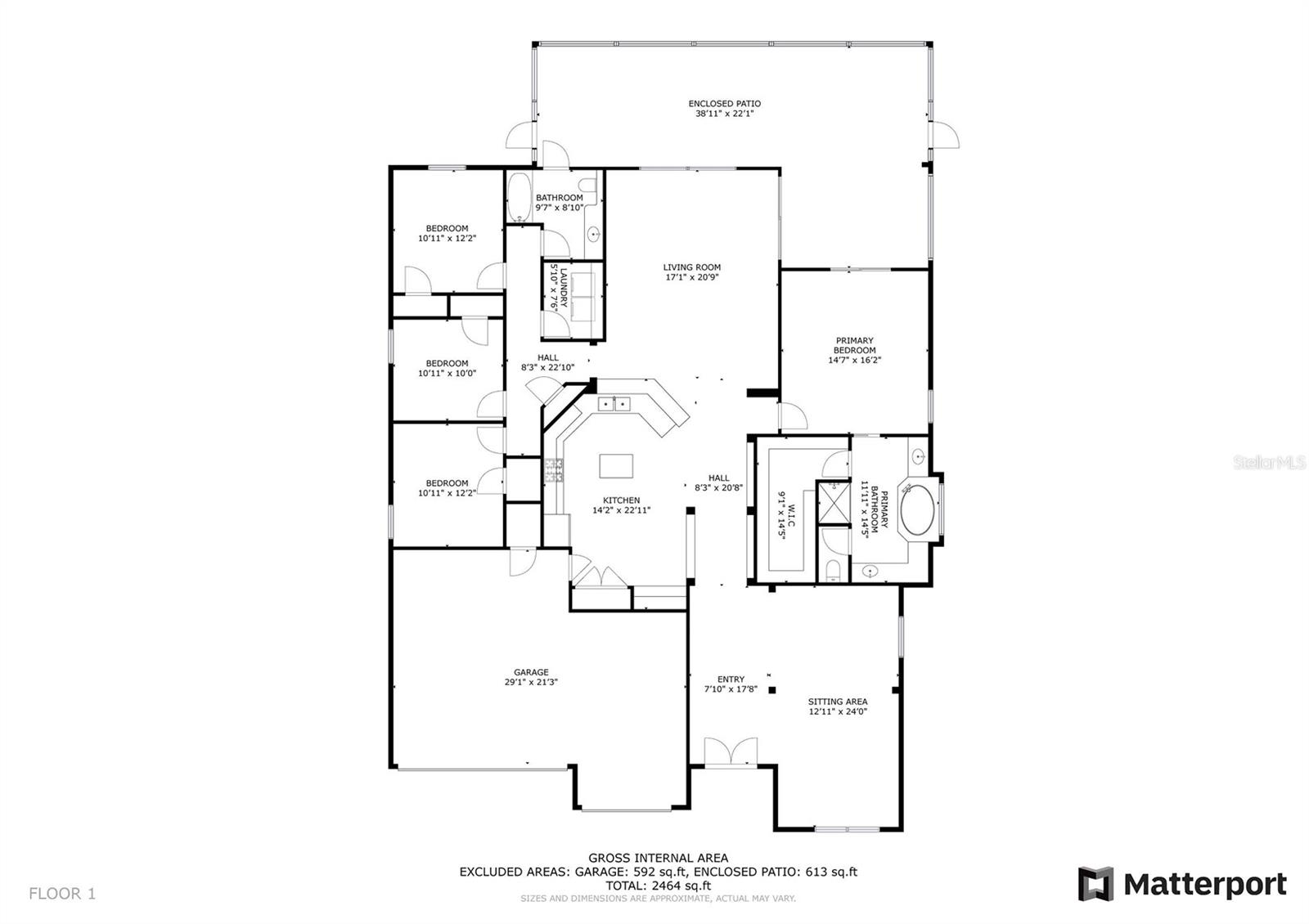 Laser measured floorplan.