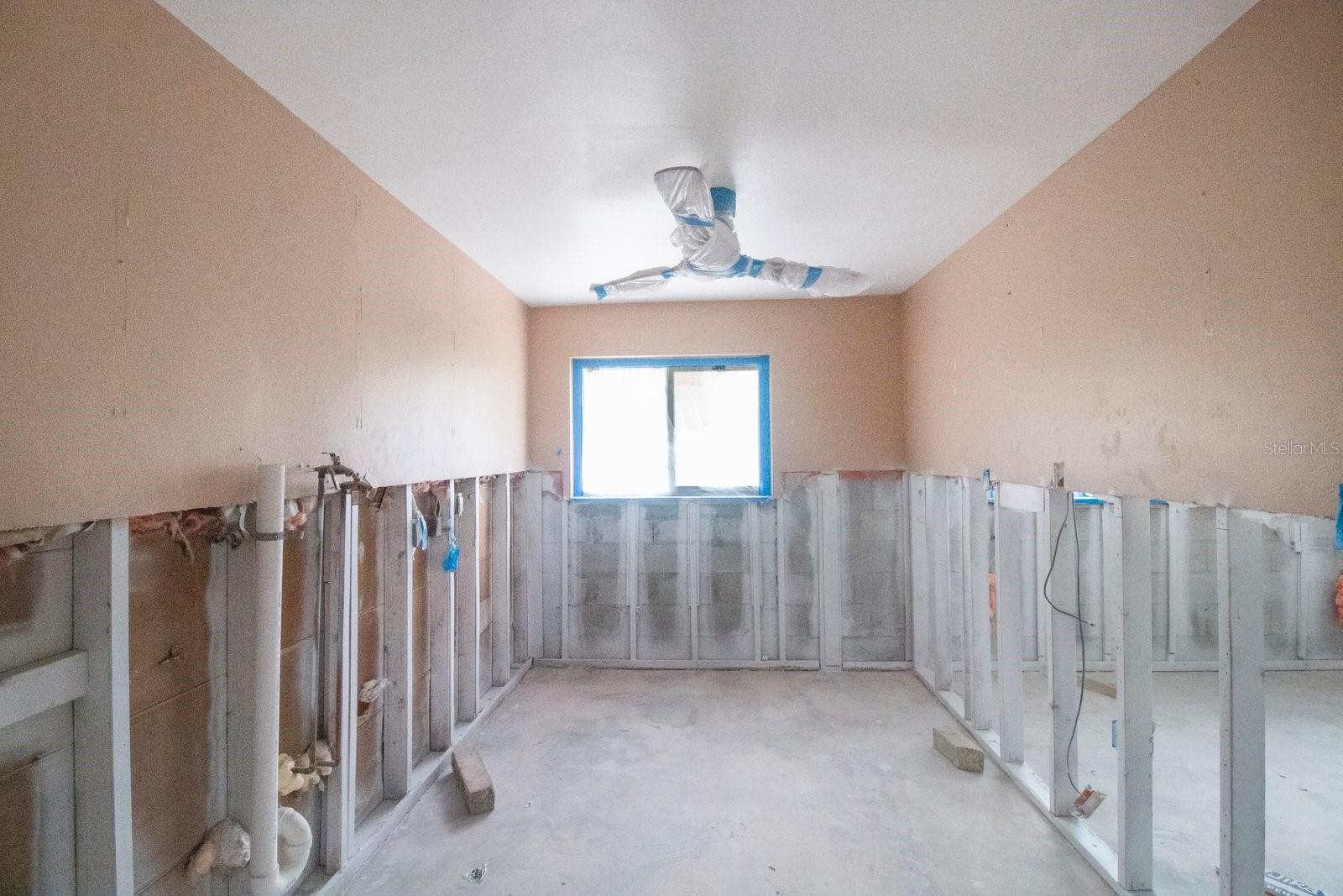 Large laundry room.