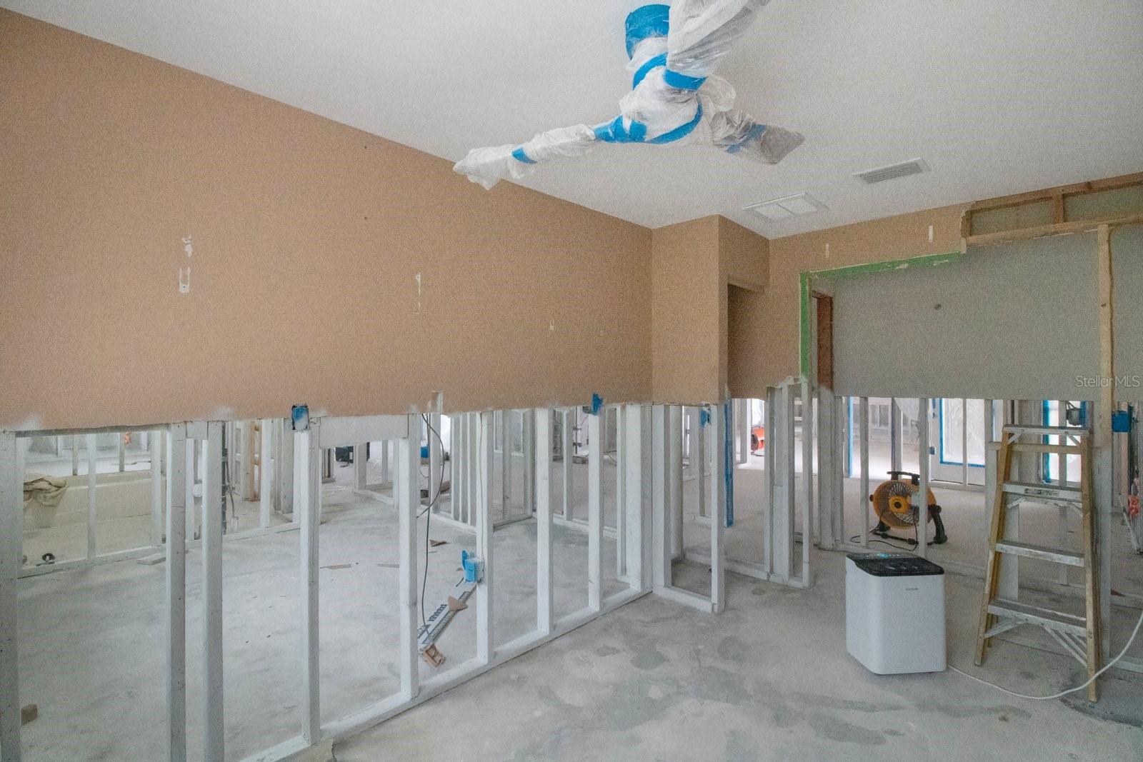 Large laundry room.