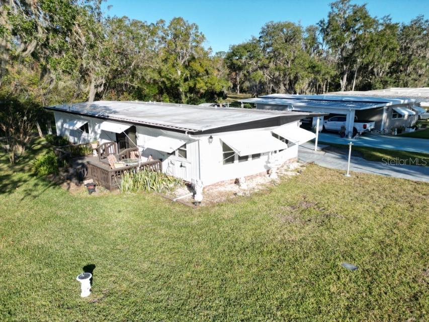 Metal drop down awnings