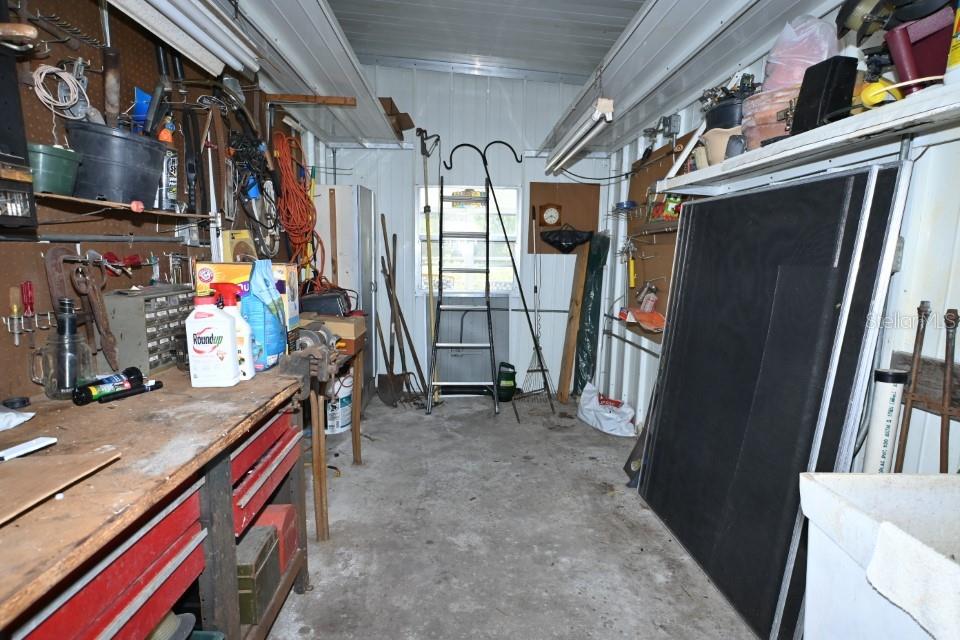 Golf cart garage with 30amp & water