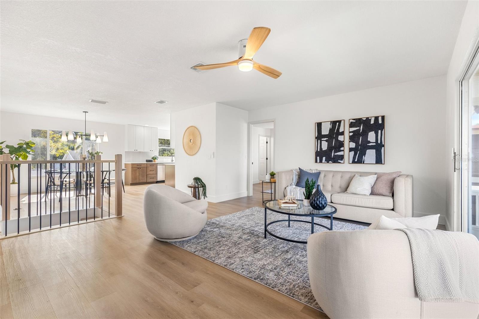 open concept living room