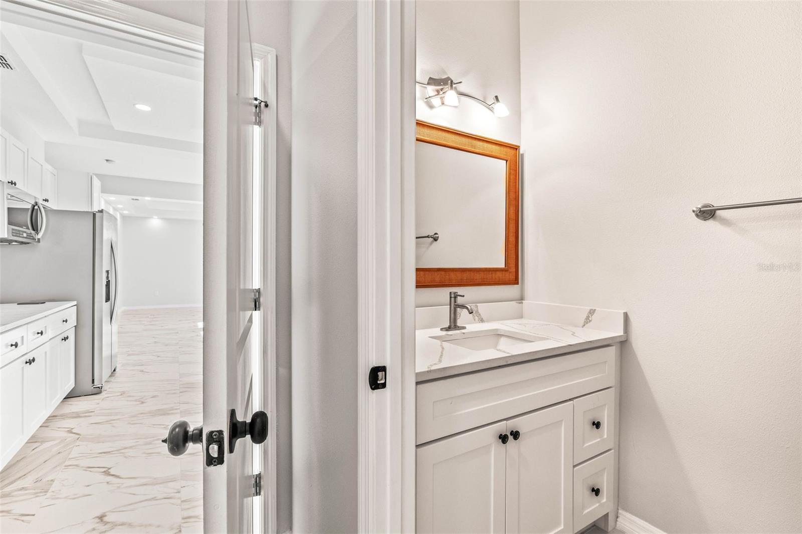 Half Bath Off of Mudroom