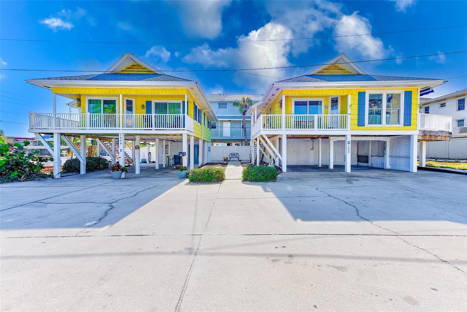 Two 2/2 each stilt homes sold together