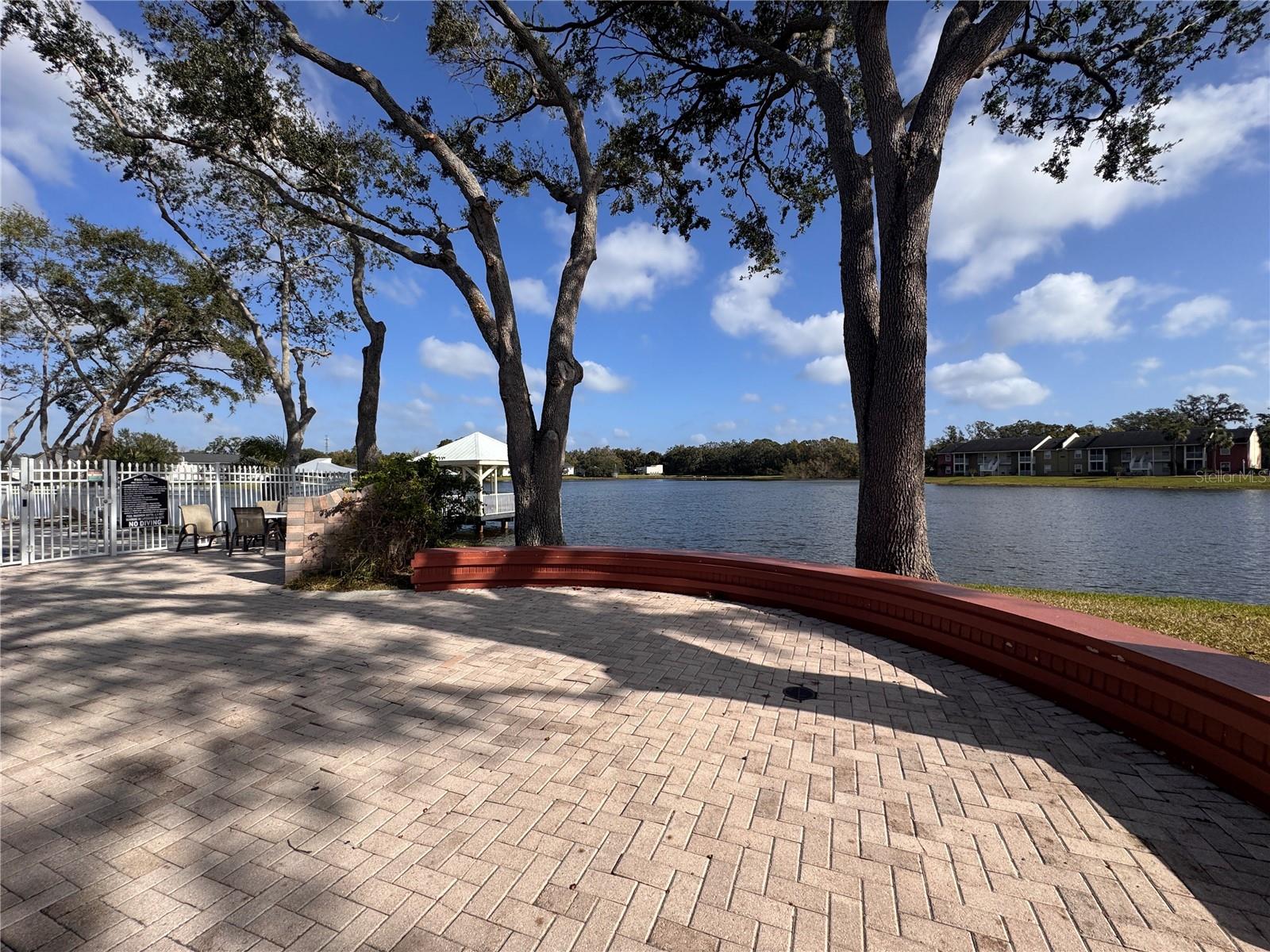 Clubhouse Patio and Community Dock