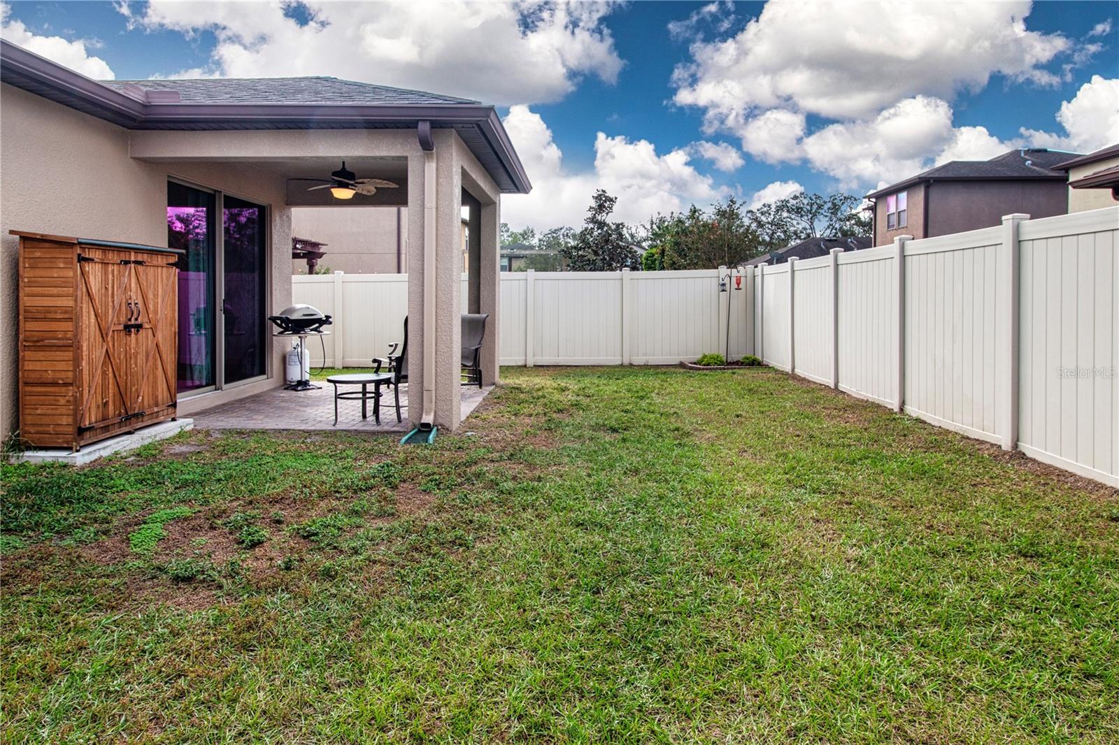 Back yard fences are neighbor's and HOA's