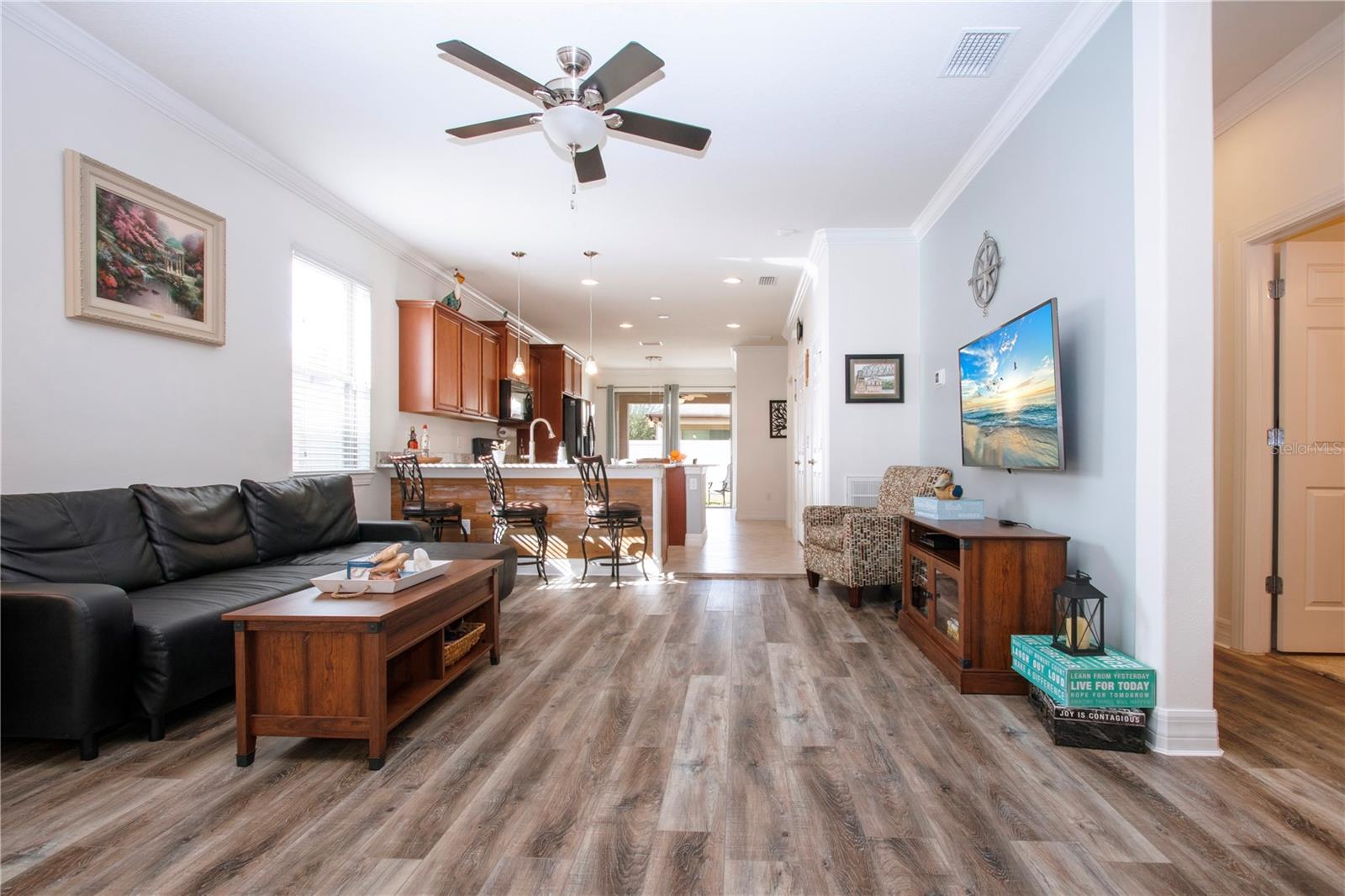 Great Room, looking into the Kitchen