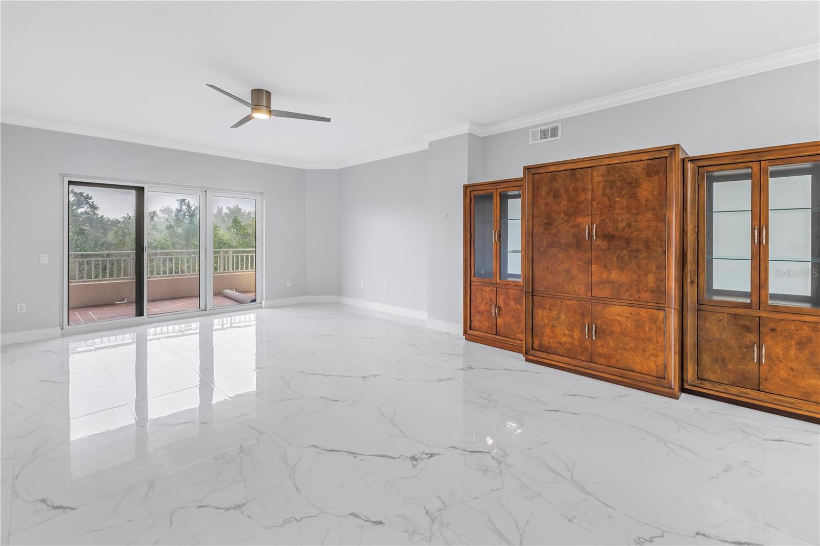 Living Room Area and Access to Balcony