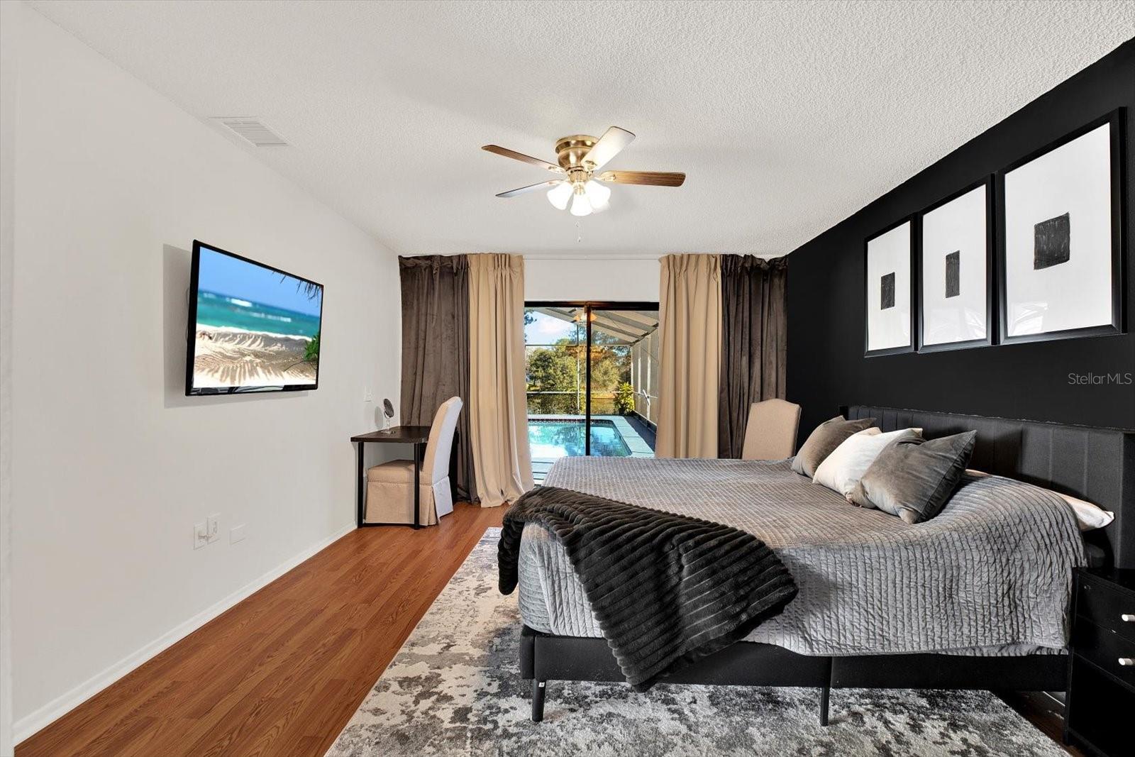 Master Bedroom With pool view