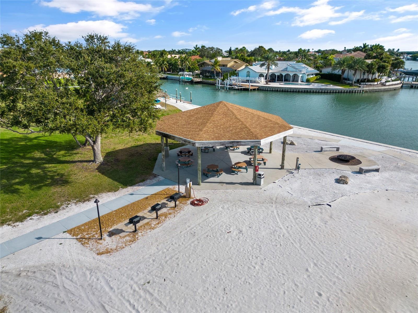 Point Brittany Waterside Pavilion with BBQ grills