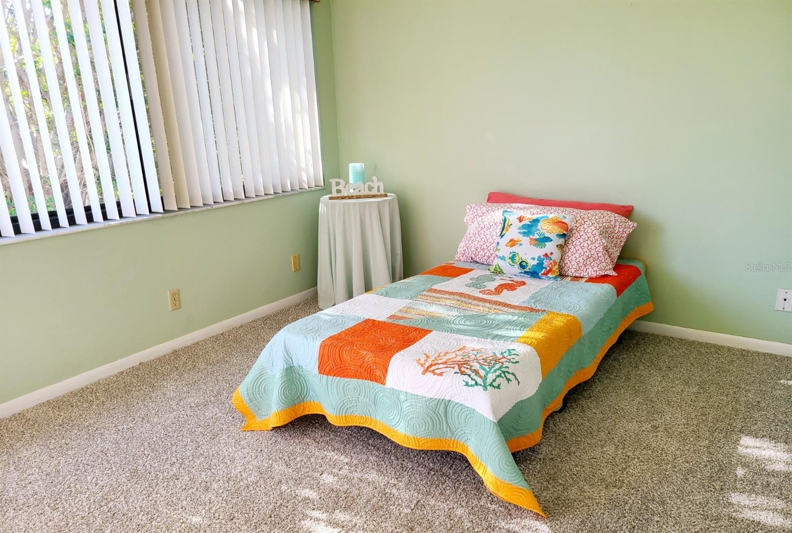 Guest Bedroom with new carpet