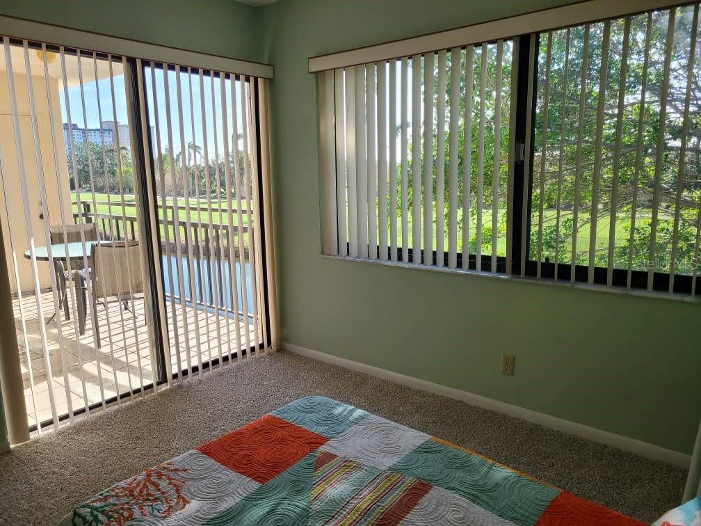 Golf Course views from the Guest Bedroom