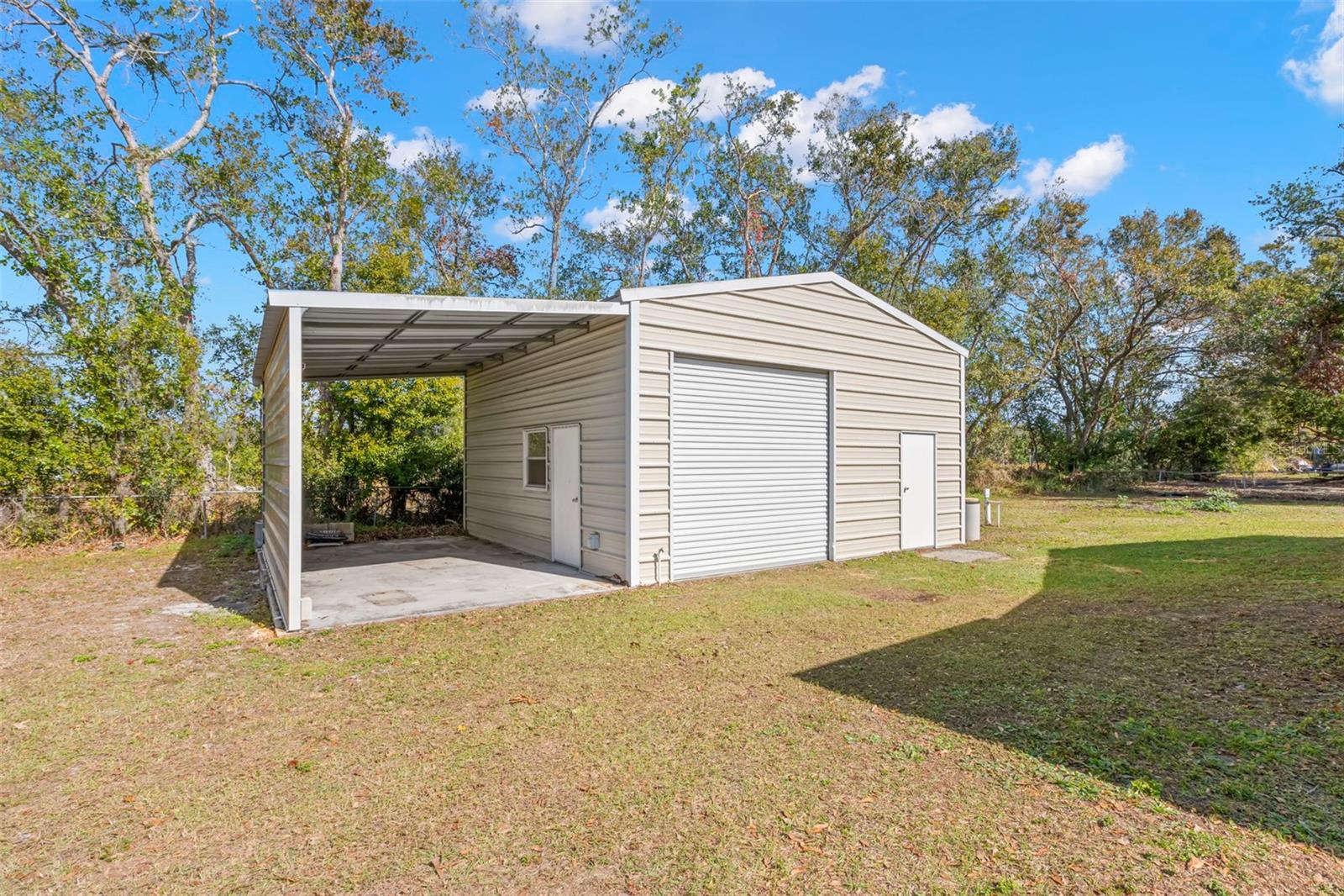 RV Carport with Power.  24 ft.