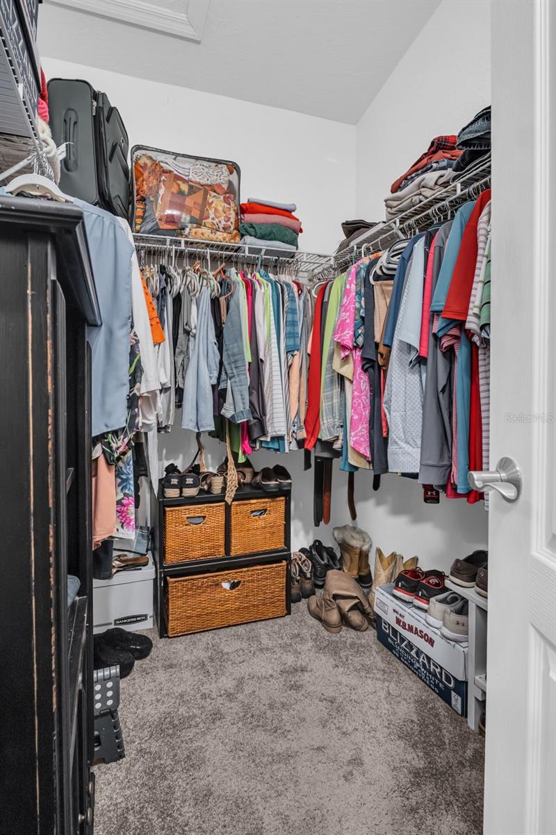 Primary walk-in closet