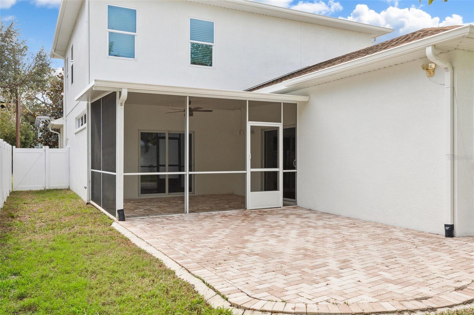 screened in porch and additional exterior area