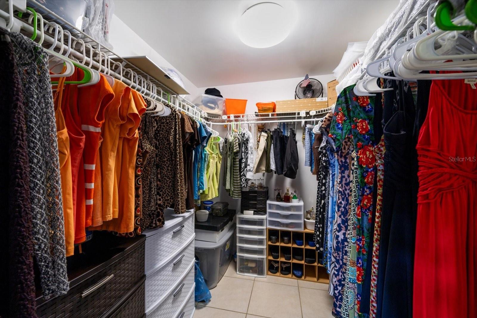 Walk In Closet - Master Bedroom