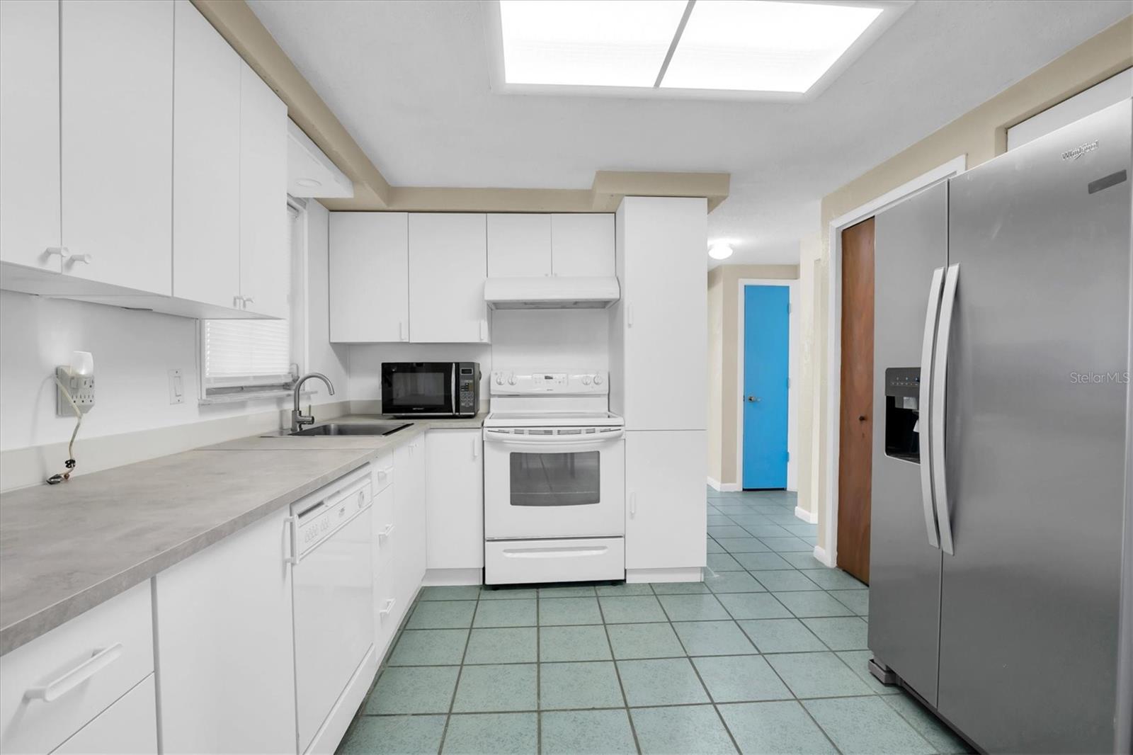 kitchen with brand new cabinets