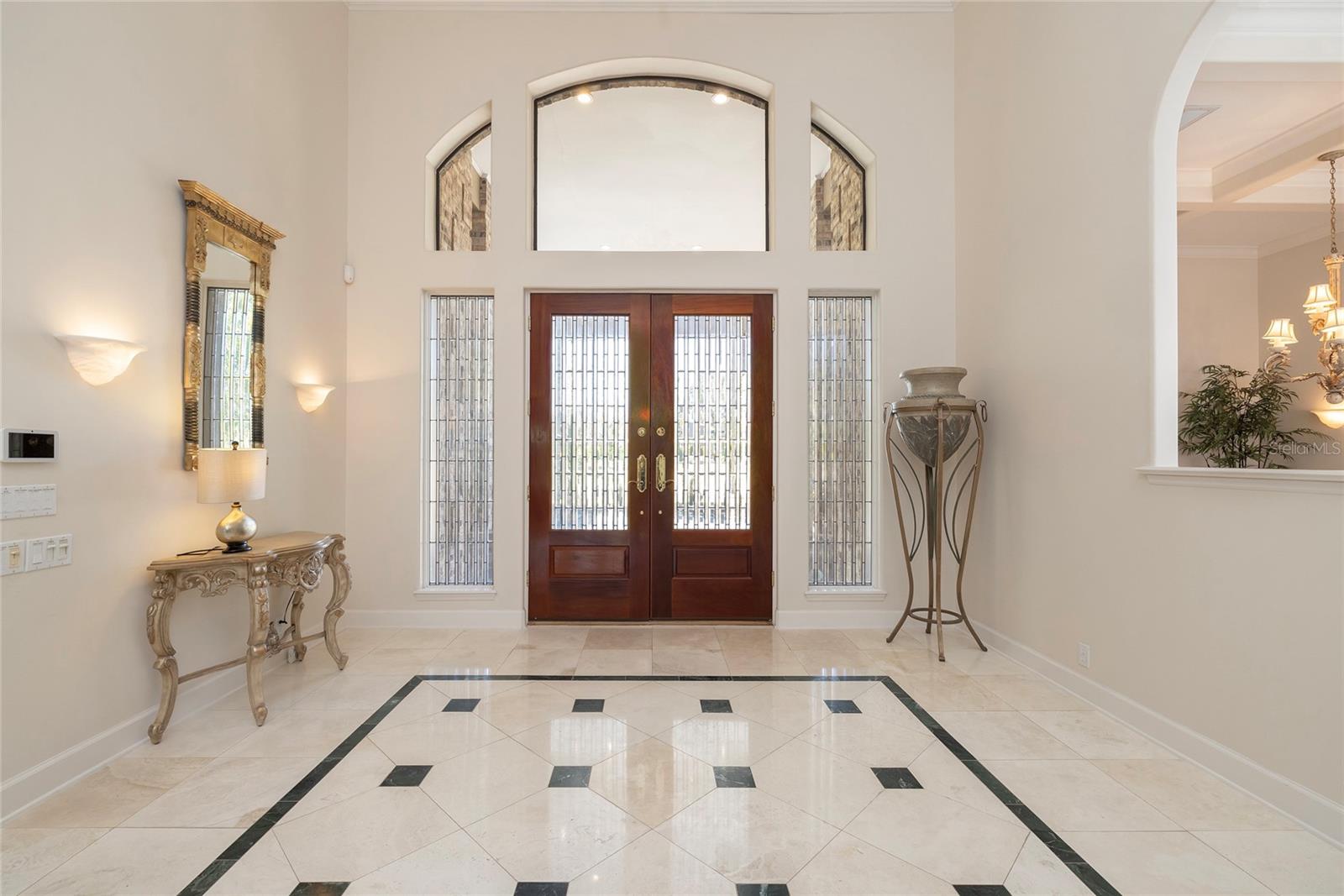 Grand Entry- Marble floors