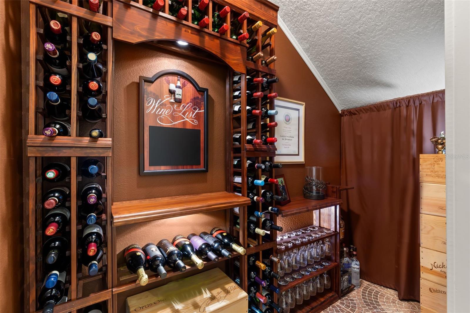 Custom Built Wine Alcove