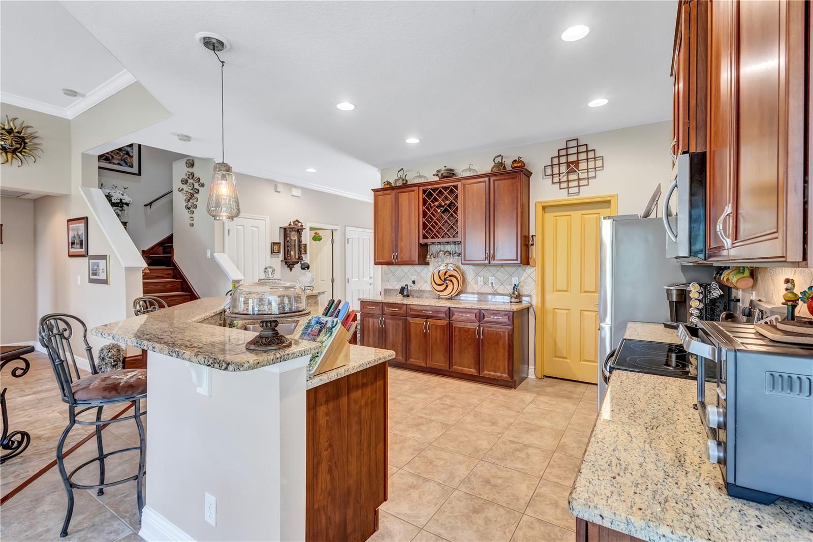 Open kitchen with spacious pantry