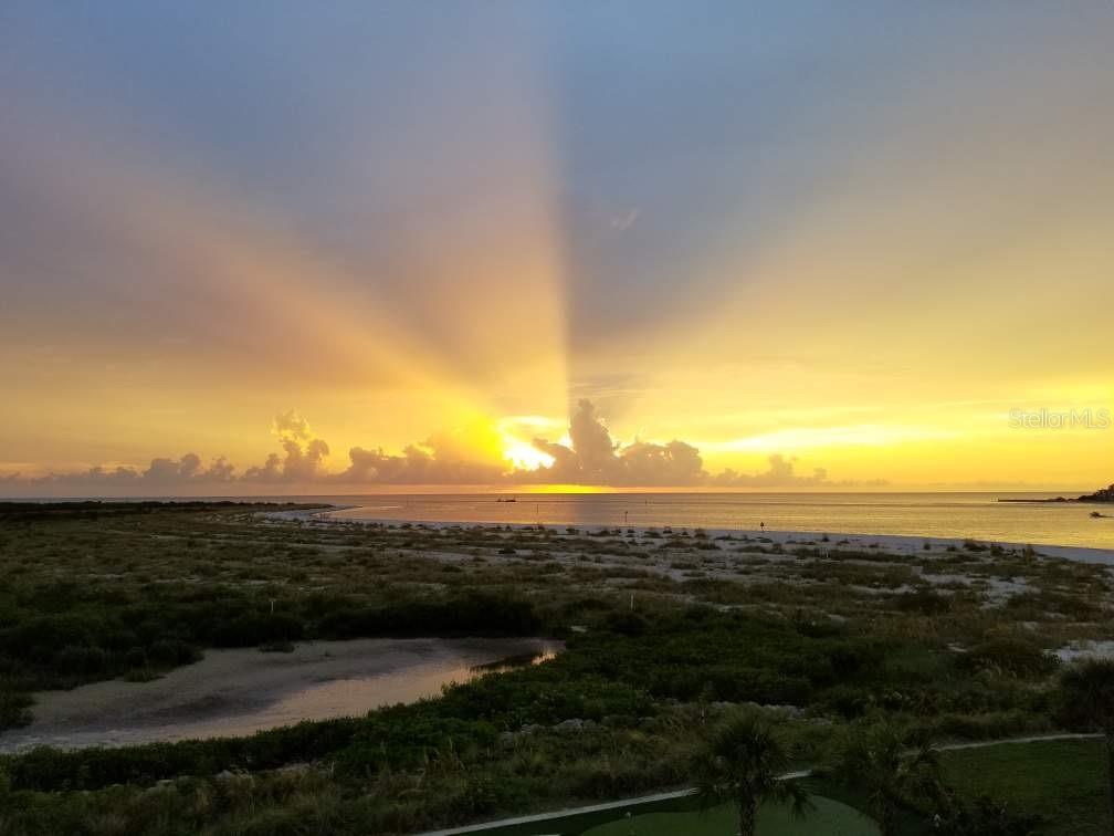 Sunset from deck