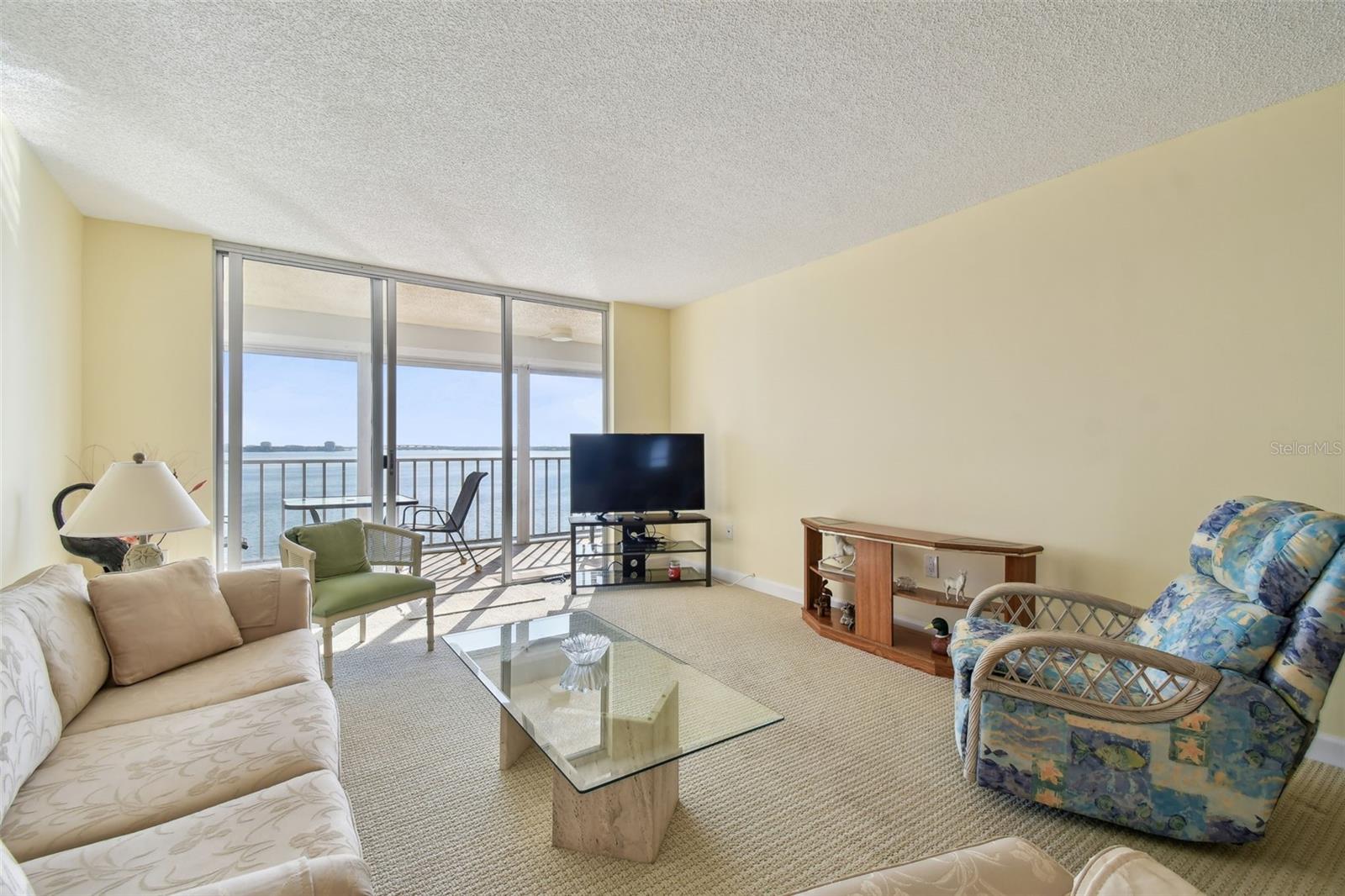 Living area opens onto balcony