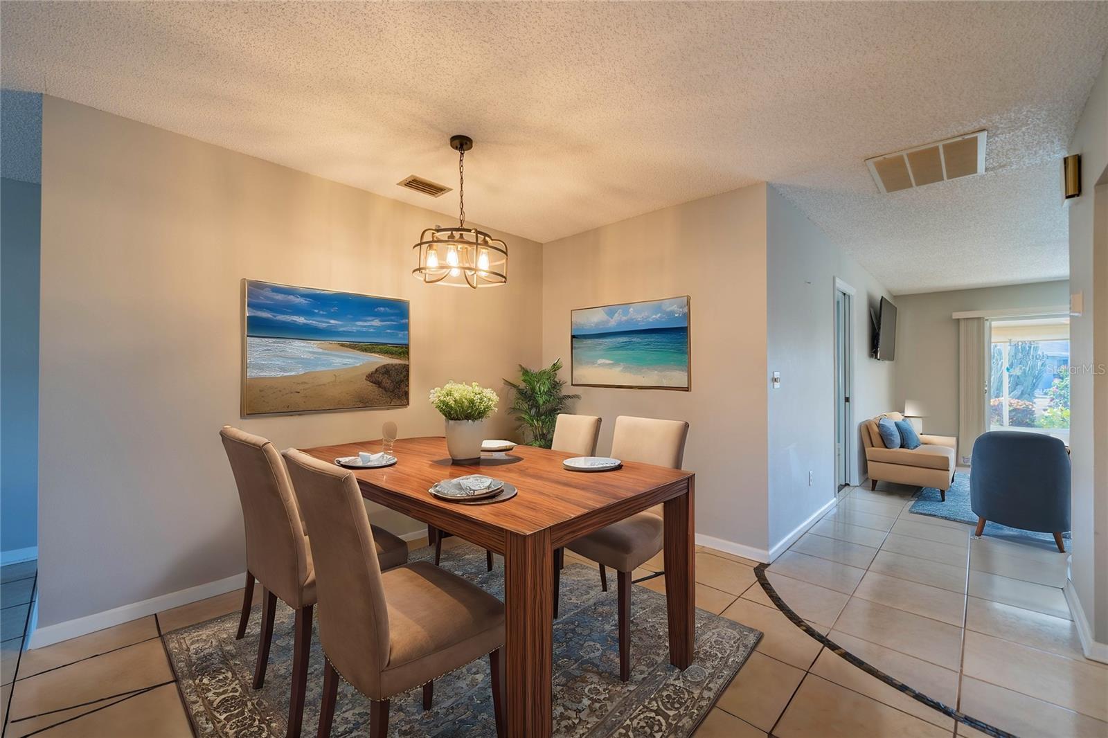 Dining room furnished