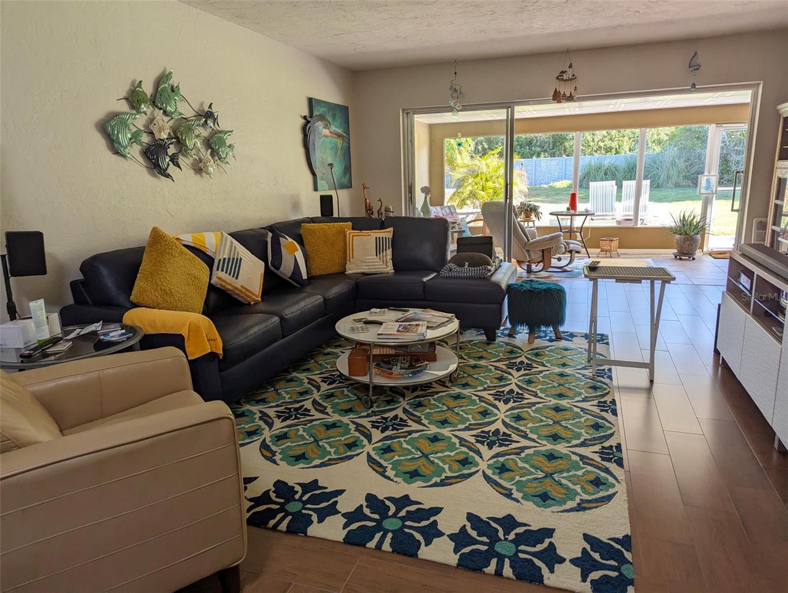 View from dining room towards living room