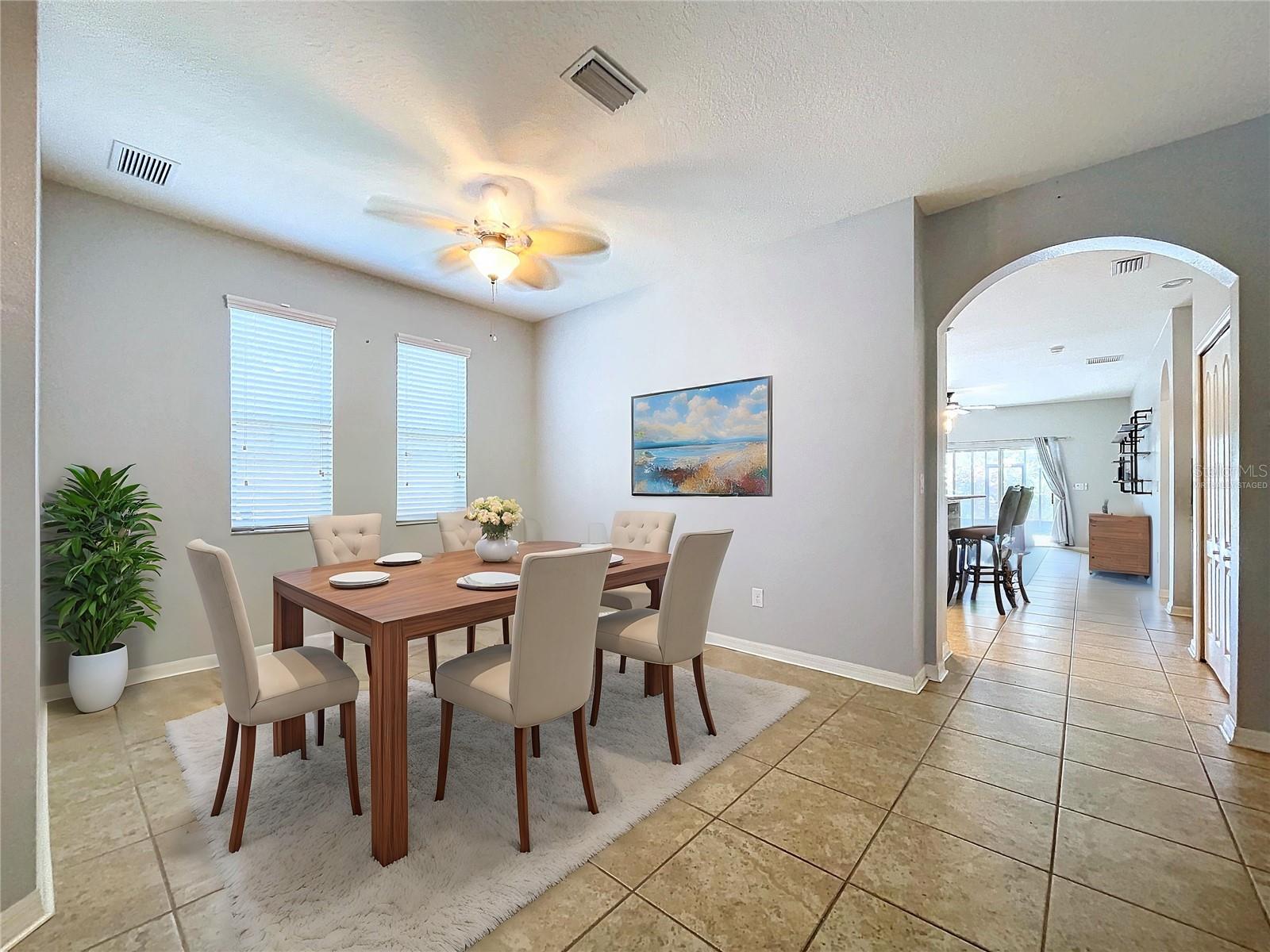 Dining Room-Virtually Staged