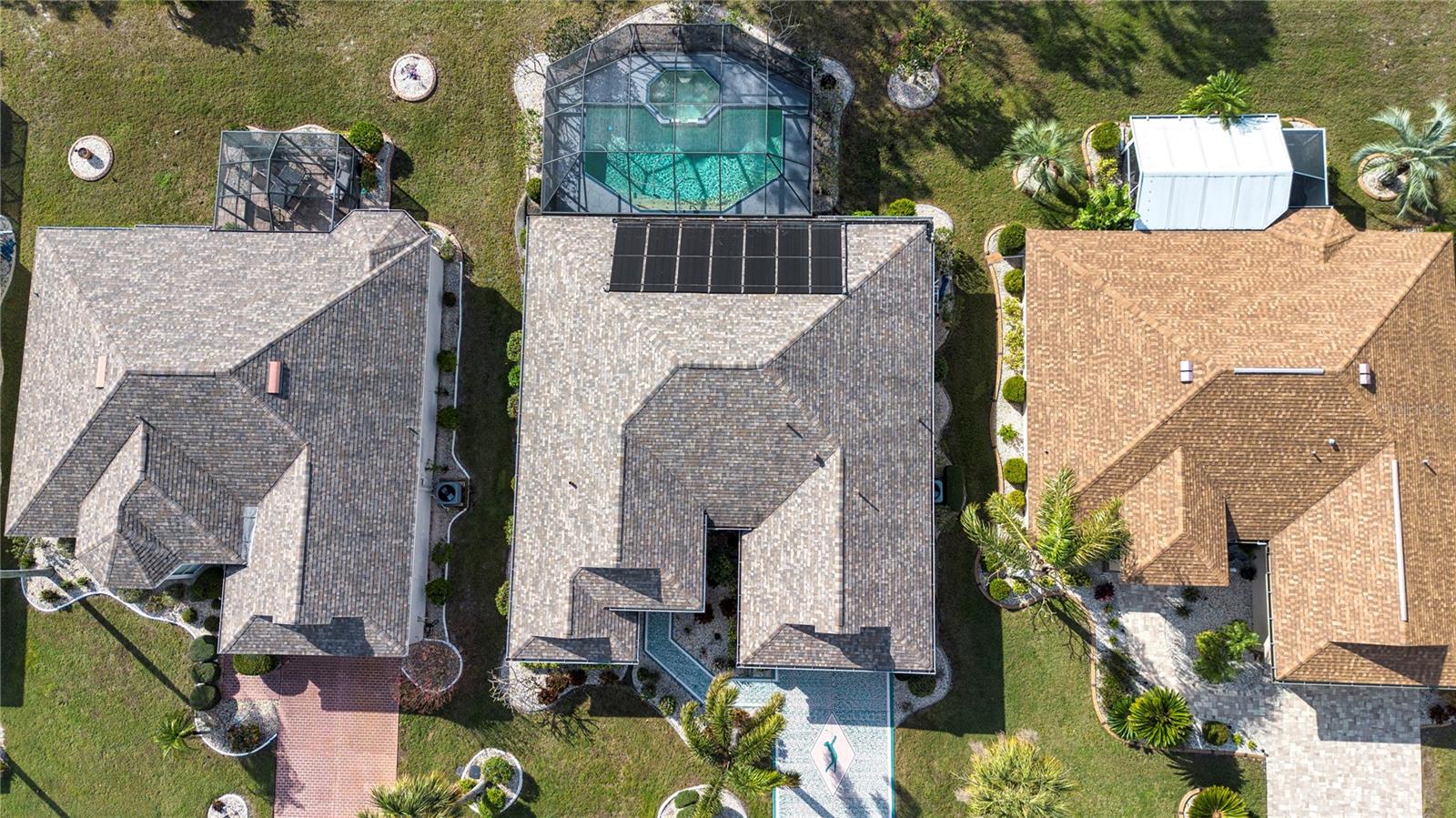 Aerial view of home w/Pool